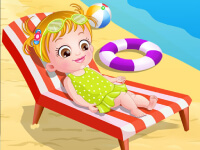 Baby Hazel am Strand