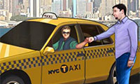 Spiele Taxifahrt durch New York